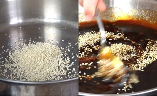 Toast the Sesame Seeds