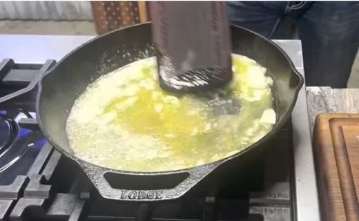 Make the Flavored Butter Base with Onion and Garlic
