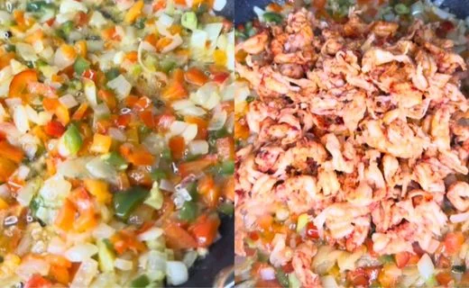 Add Garlic and Crawfish