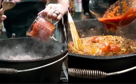 Add the Liquid Tomato Components