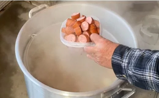 Add the Shrimp & the Sausage