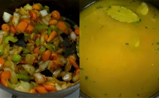 Season and Simmer the Stock & Prepare the Blond Roux