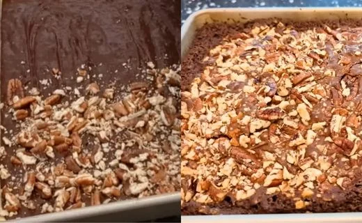 Add Pecan Topping & Bake