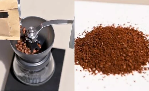 Add your ground coffee