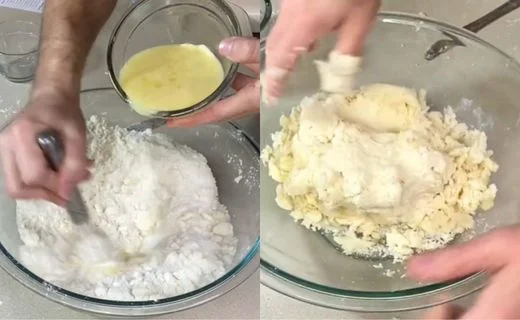 Bring the dough together