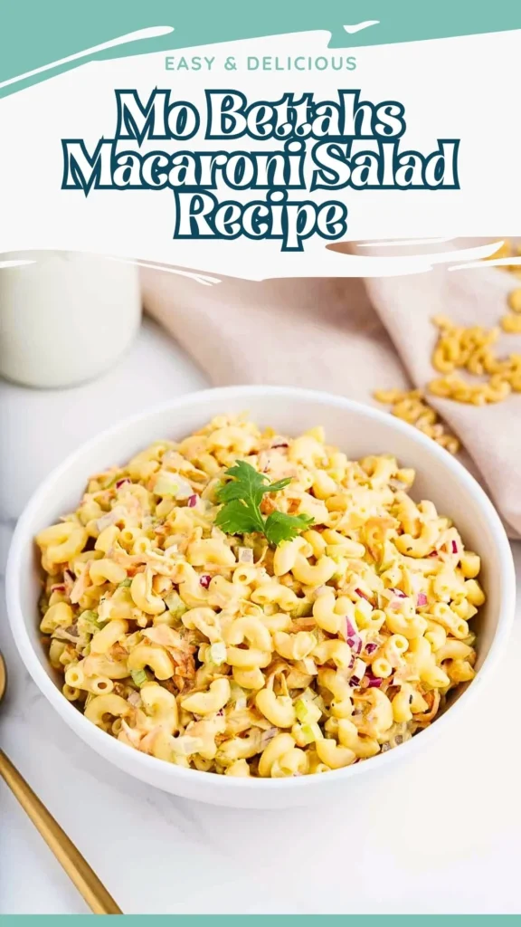 Copycat Mo Bettahs Macaroni Salad Recipe