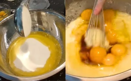 Cream Butter and Sugar & Add Eggs and Vanilla