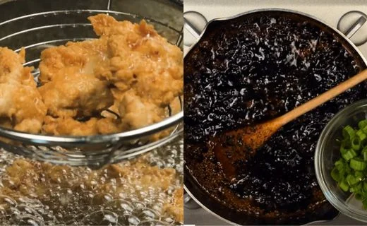 Fry the Chicken & Make the Garlic Furikake Shoyu Sauce