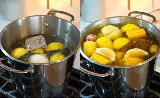 Prepare the Boiling Liquid & Cook the Corn