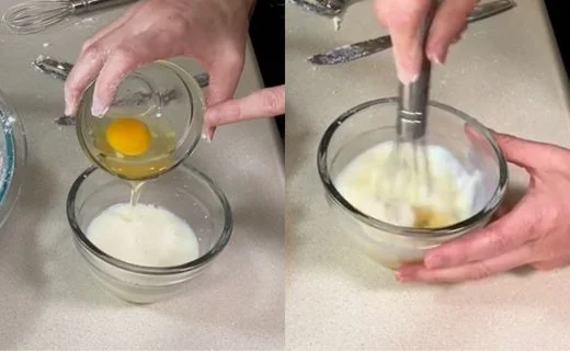 Prepare the wet mixture