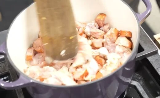 Render the Chicken & Add the Sausage