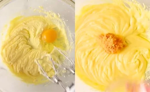 Add Eggs and Orange Zest