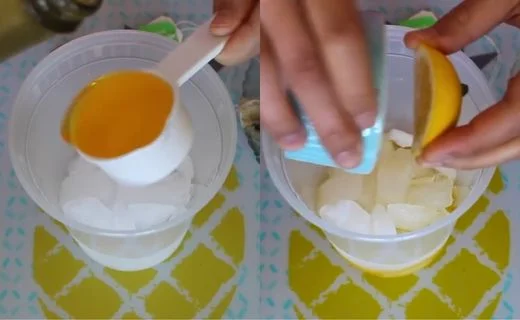 Add the Syrup and Lemon Juice