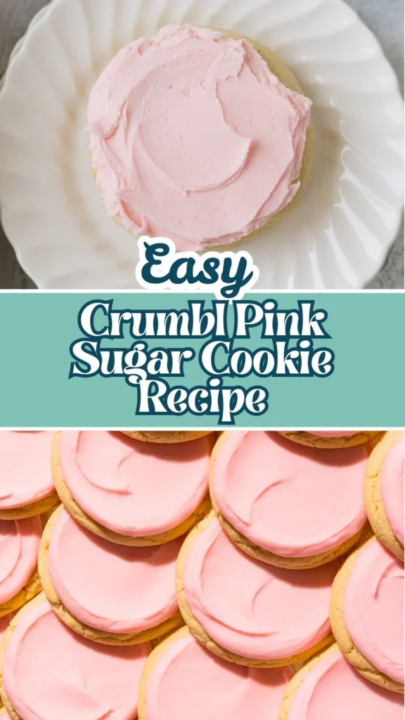 Copycat Crumbl Pink Sugar Cookie Recipe