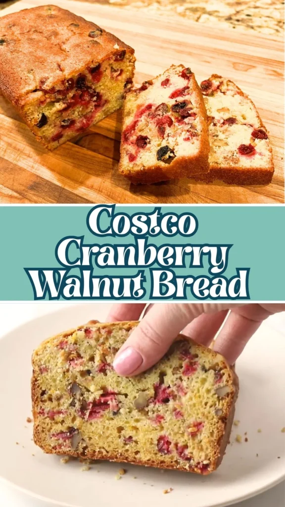 Homemade Costco Cranberry Walnut Bread