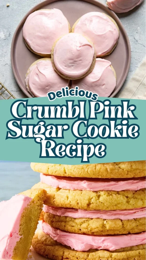 Homemade Crumbl Pink Sugar Cookie