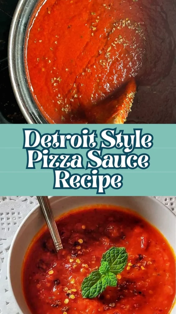 Homemade Detroit Style Pizza Sauce
