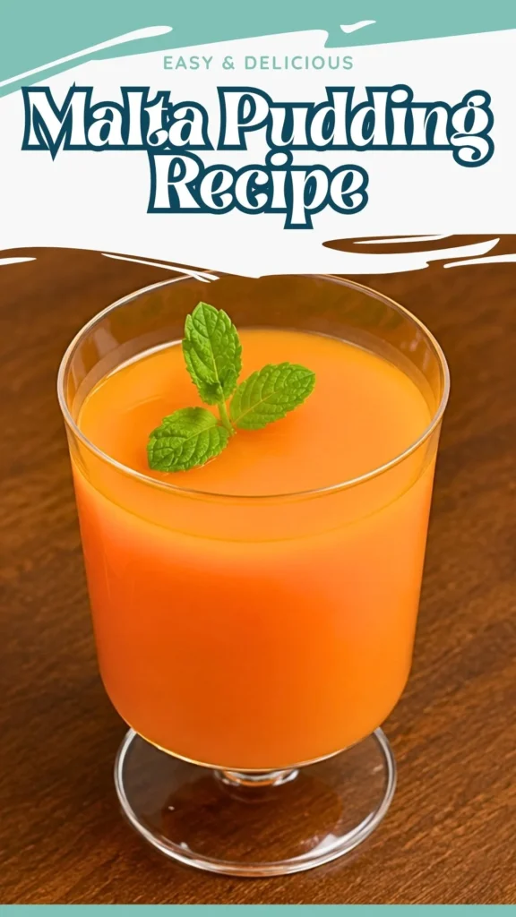 Homemade Malta Pudding