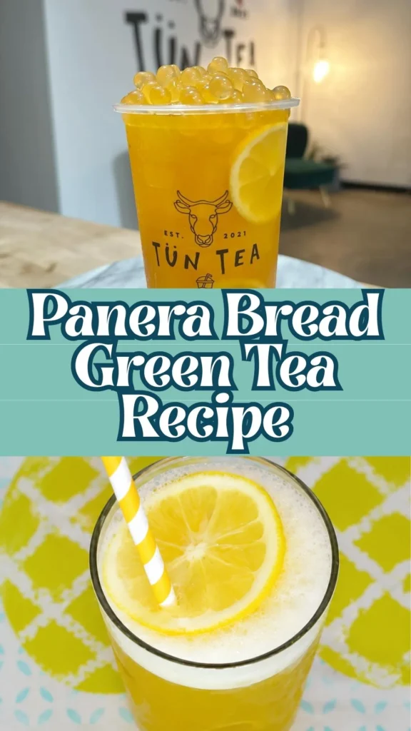 Homemade Panera Bread Green Tea