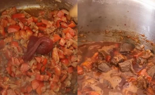 Add Tomatoes and Garlic & Build the Flavor Base