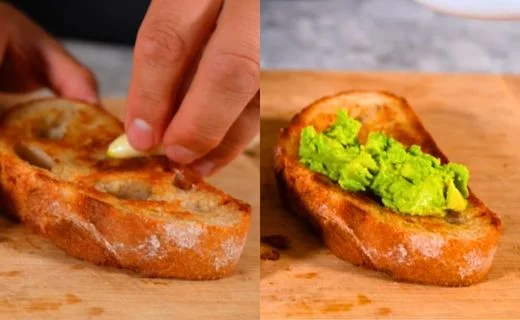 Add Garlic Flavor & Spread the Avocado