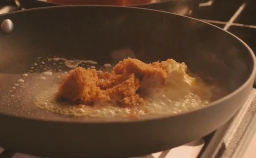 Make the Banana Foster Sauce