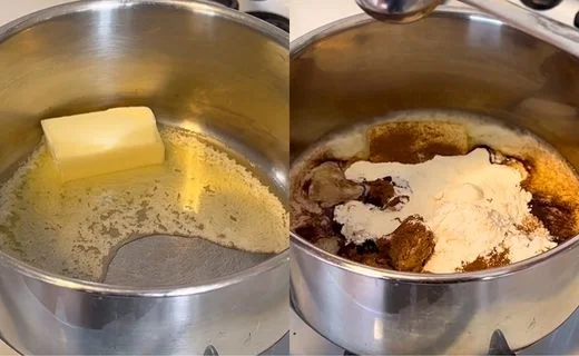 Prepare the Cinnamon Swirl Topping