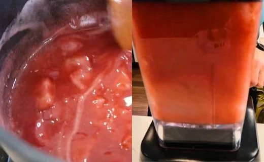 Thicken the Syrup & Blend or Leave Chunky